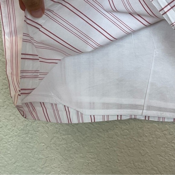 Madewell Rose Stripe Cold Shoulder Dress sz Medium - Picture 8 of 11